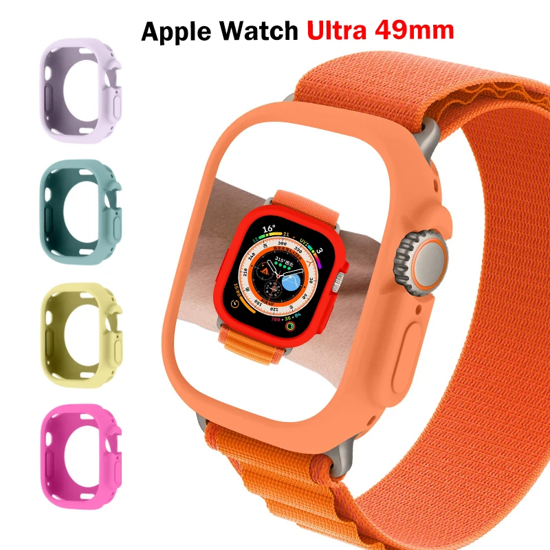 Case For Apple Watch Ultra 49mm Shockproof TPU Protective Soft Silicone Bumper Scratch-Resistant Protective 49 mm iwatch cover
Case For Apple Watch Ultra 49mm Shockproof TPU Protective Soft Silicone Bumper Scratch-Resistant Protective 49 mm iwatch cover