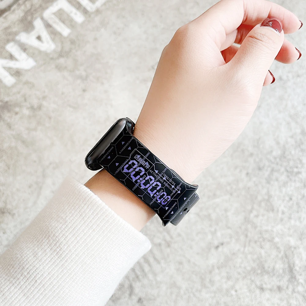 Ремешок силиконовый для Apple watch band 41 мм 45 мм, декоративный браслет с принтом для iWatch Series 7 5 4 SE 6 44 мм 40 мм, 38/42 мм
Ремешок силиконовый для Apple watch band 41 мм 45 мм, декоративный браслет с принтом для iWatch Series 7 5 4 SE 6 44 мм 40 мм, 38/42 мм