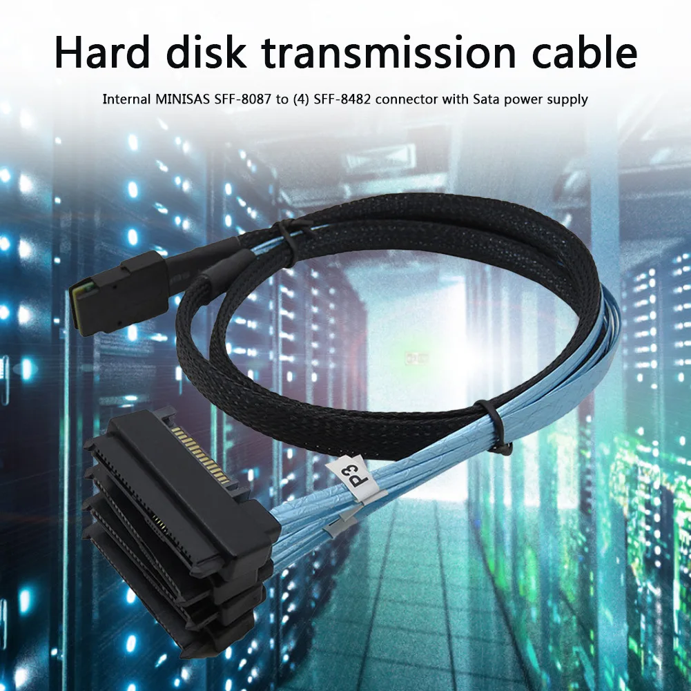 SFF-8087 To 4 SFF-8482 Internal Mini SAS SATA Cable 36pin 8087 to 29pin 8482 connector SAS Cabl with 15pin Power Port 12GB/S
SFF-8087 To 4 SFF-8482 Internal Mini SAS SATA Cable 36pin 8087 to 29pin 8482 connector SAS Cabl with 15pin Power Port 12GB/S