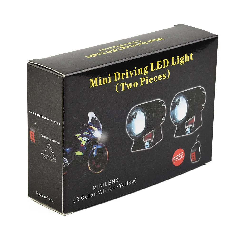 2x Motorcycle Mini Driving Light Headlight Universal Dual Color ATV Scooter For Auxiliary Spotlight Lamp Moto Fog Light Accessor
2x Motorcycle Mini Driving Light Headlight Universal Dual Color ATV Scooter For Auxiliary Spotlight Lamp Moto Fog Light Accessor