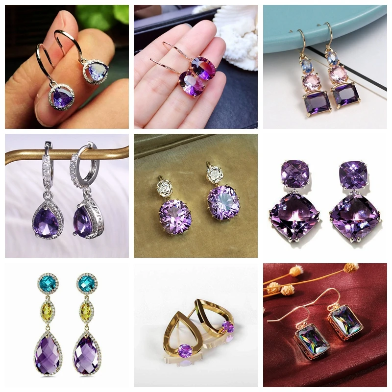 Retro Purple Charm Dangle Drop Earrings for Women Ear Hook Amethyst Women Fashion Bride Wedding Luxury Jewelry Mother's Day Gift
Retro Purple Charm Dangle Drop Earrings for Women Ear Hook Amethyst Women Fashion Bride Wedding Luxury Jewelry Mother's Day Gift