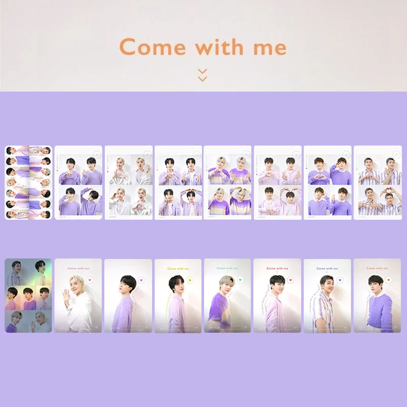 7pcs/set KPOP Bangtan Boys Online Come With Me PhotoCard Smallcard LOMOcard New Korea Group Thank You Card K-POP JK V JIN SUGA
7pcs/set KPOP Bangtan Boys Online Come With Me PhotoCard Smallcard LOMOcard New Korea Group Thank You Card K-POP JK V JIN SUGA