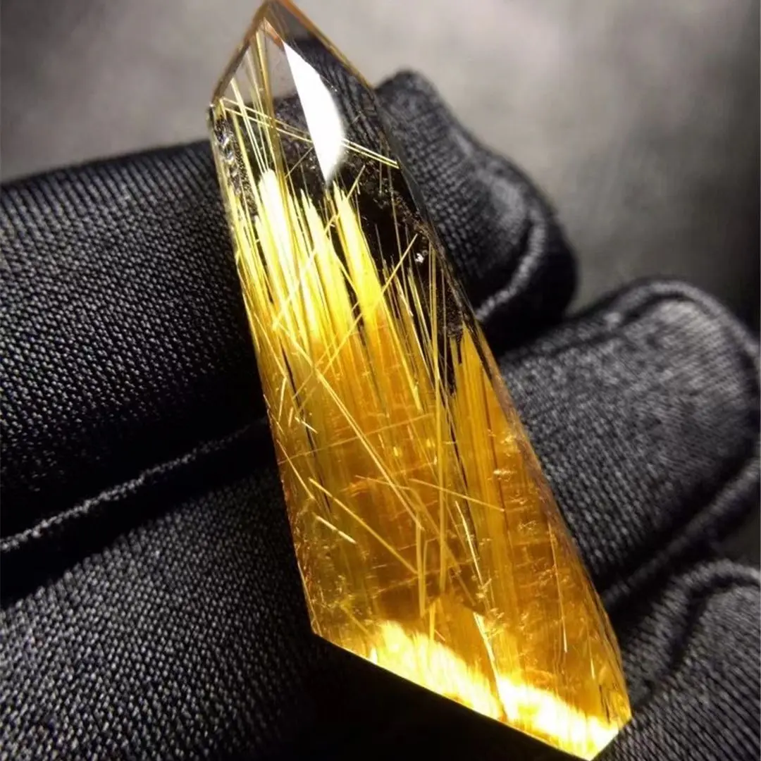 Natural Gold Hair Rutilated Quartz Pendant Jewelry For Woman Man Wealth Gift 35x12x7mm Beads Crystal Clear Gemstone AAAAA
Natural Gold Hair Rutilated Quartz Pendant Jewelry For Woman Man Wealth Gift 35x12x7mm Beads Crystal Clear Gemstone AAAAA