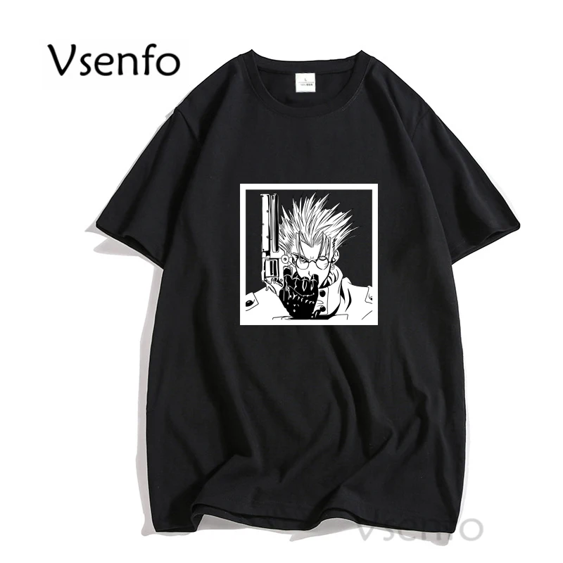 Футболка Trigun Vash с рисунком Женская, хлопковая, мужская, с рисунком аниме Saint Wolfwood, футболка 90-х, летняя, с коротким рукавом, черная футболка
Футболка Trigun Vash с рисунком Женская, хлопковая, мужская, с рисунком аниме Saint Wolfwood, футболка 90-х, летняя, с коротким рукавом, черная футболка