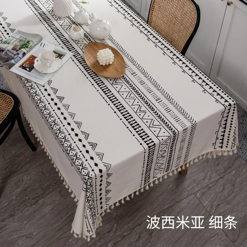 Bohemian tablecloth cotton and linen disposable tassel rectangular tassel tablecloth waterproof and oil-proof
Bohemian tablecloth cotton and linen disposable tassel rectangular tassel tablecloth waterproof and oil-proof