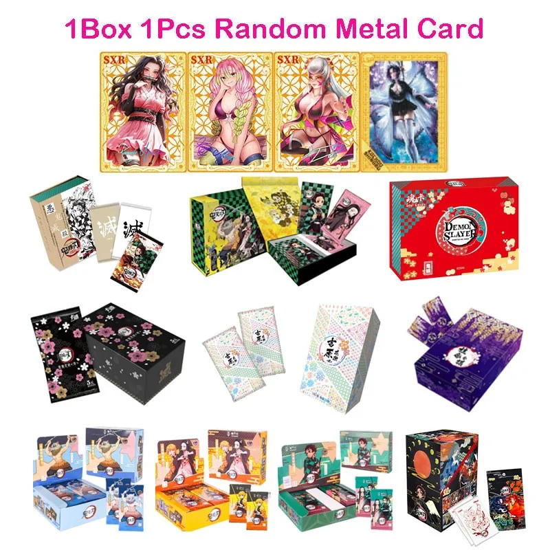 Demon Slayer Cards Kimetsu No Yaiba Booster Box Japanese Anime Figures Hobby Tcg Card For Children Gift Toy With Metal Card
Demon Slayer Cards Kimetsu No Yaiba Booster Box Japanese Anime Figures Hobby Tcg Card For Children Gift Toy With Metal Card