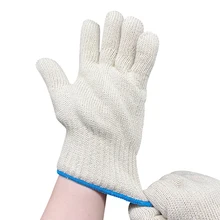 BBQ Fire Gloves Thicken High Temperature Resistant 500 Degrees Super Heat Prevent Anti-Burn Heatproof Glove Oven Kitchen
