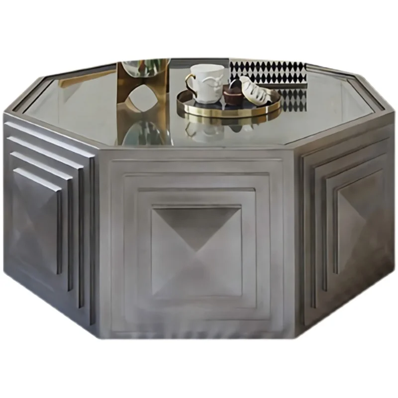 High-end Solid Wood Coffee Table Creative Polygon Side Table Living Room Furniture
High-end Solid Wood Coffee Table Creative Polygon Side Table Living Room Furniture