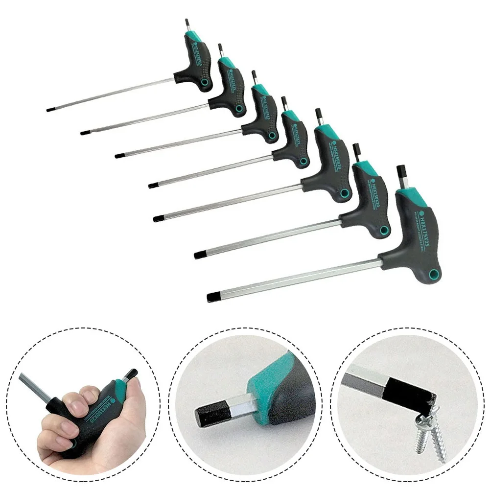 H2.5-H8 Key Universal Double-end Hex Ball Head Spanner T-Type Handle Wrench Repair Auto Hexagon Screwdriver Household Tool
H2.5-H8 Key Universal Double-end Hex Ball Head Spanner T-Type Handle Wrench Repair Auto Hexagon Screwdriver Household Tool