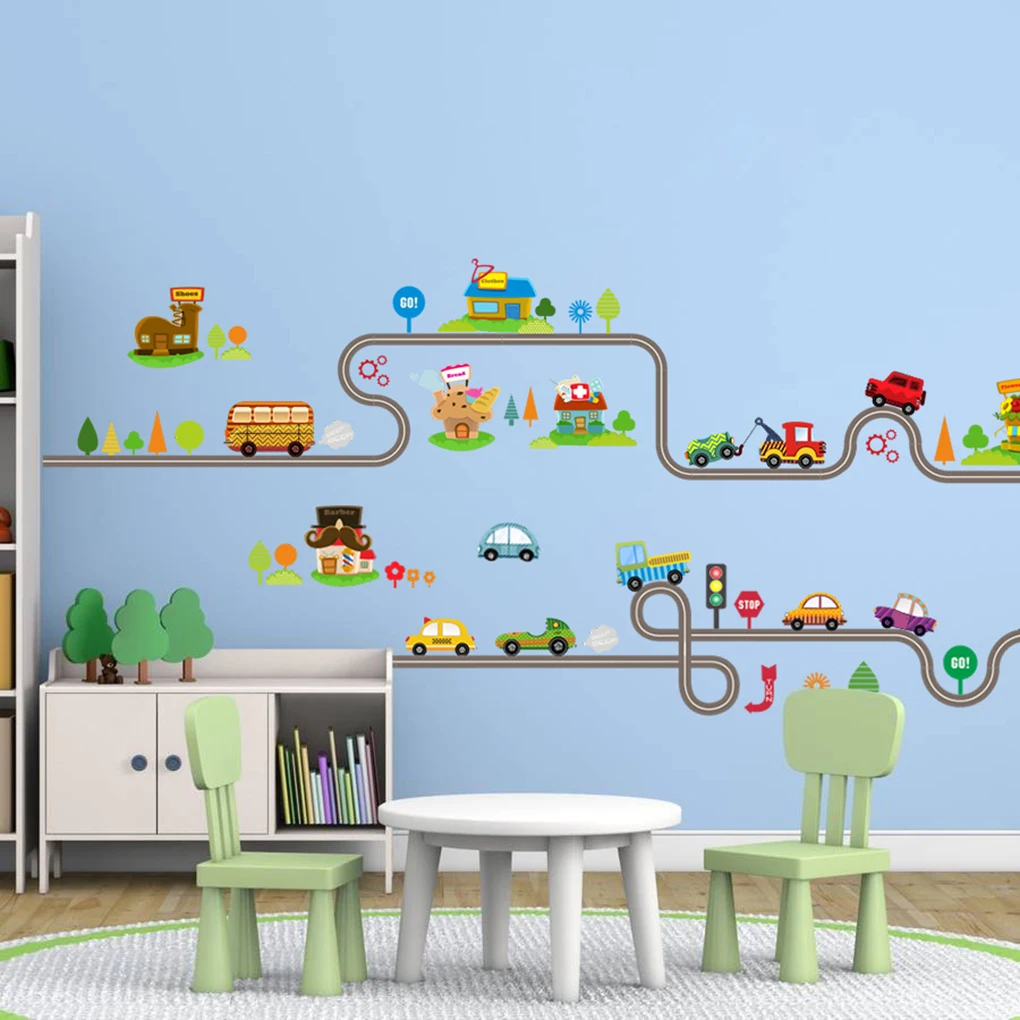 Removable Cartoon Bus Cars Road Traffic Roadlines Living Room Kids Room Wall Stickers Door stickers Colorful DIY Gift
Removable Cartoon Bus Cars Road Traffic Roadlines Living Room Kids Room Wall Stickers Door stickers Colorful DIY Gift