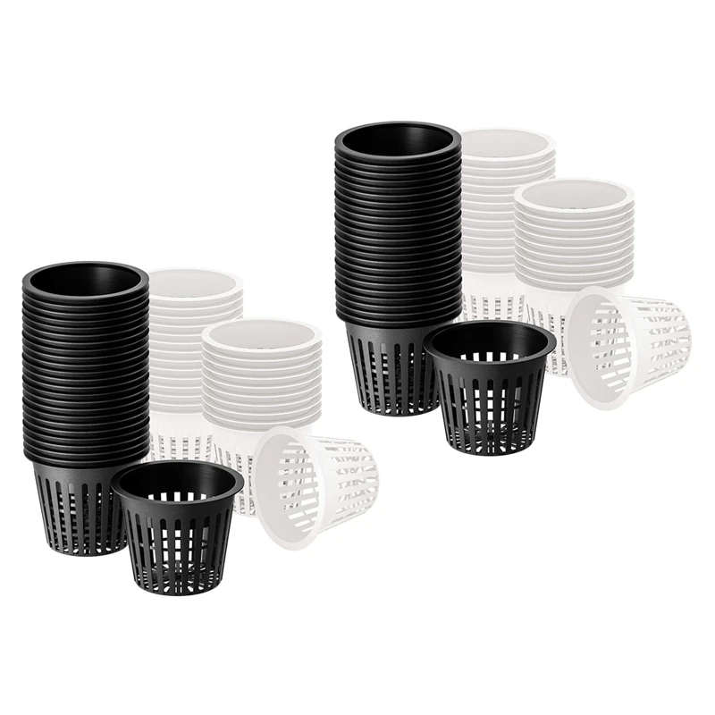 3 Inch Net Cup Hydroponic Tank, 100Pack Hydroponic Planting Basket, Used For Hydroponics, Slotted Mesh, Black And White
3 Inch Net Cup Hydroponic Tank, 100Pack Hydroponic Planting Basket, Used For Hydroponics, Slotted Mesh, Black And White