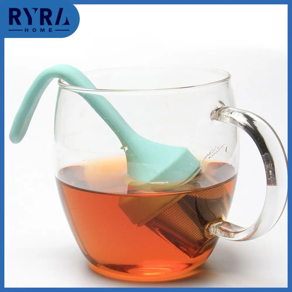 

With Dense Mesh Silicone Tea Filter Fine Tea Net 304 Stainless Steel Tea Leakage Polished And Glossy Surface Safe And Healthy