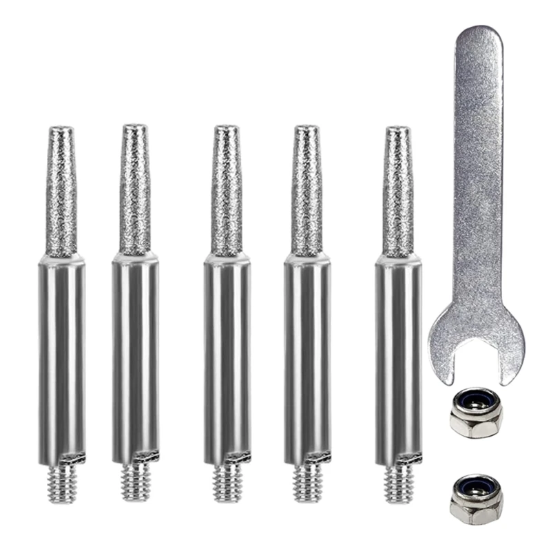5Pieces High Hardness Chainsaw Sharpening Stone Grinding Heads Strong Toughness Diamond Chain Sharpener Tool 40JE
5Pieces High Hardness Chainsaw Sharpening Stone Grinding Heads Strong Toughness Diamond Chain Sharpener Tool 40JE