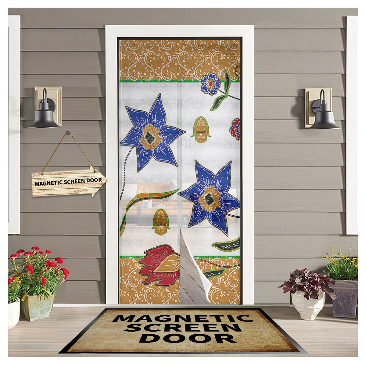 Plant Leaves Vintage Pattern Magnetic Net Door Screen Mesh Automatic Closing Anti Mosquito Insect Door Curtain
Plant Leaves Vintage Pattern Magnetic Net Door Screen Mesh Automatic Closing Anti Mosquito Insect Door Curtain