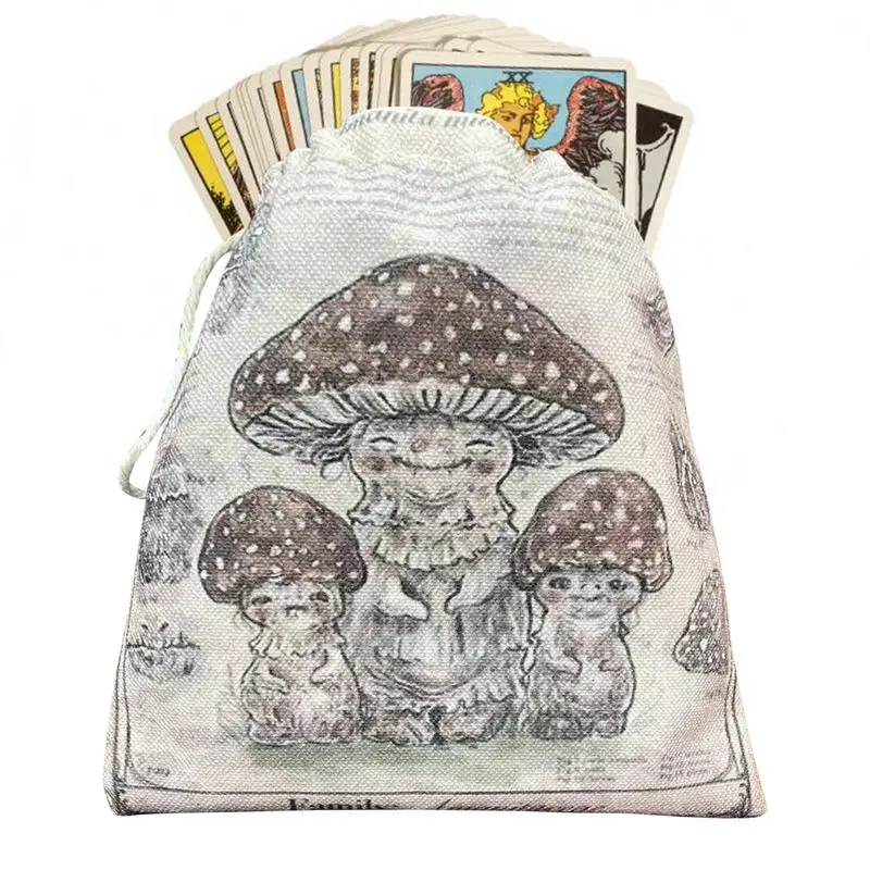 Tarot Card Dice Bag Mushroom Head Print Tarot Card Holder Bag Pouch 5.12'x 7.09'Drawstring Hand Gift Bags For Tarot Cards
Tarot Card Dice Bag Mushroom Head Print Tarot Card Holder Bag Pouch 5.12'x 7.09'Drawstring Hand Gift Bags For Tarot Cards