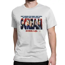 Crazy Scream Horror Movie T-Shirts Men Women Tshirt Dont Answer The Phone Dont Open The Door Dont Try To Escape Tee Shirt