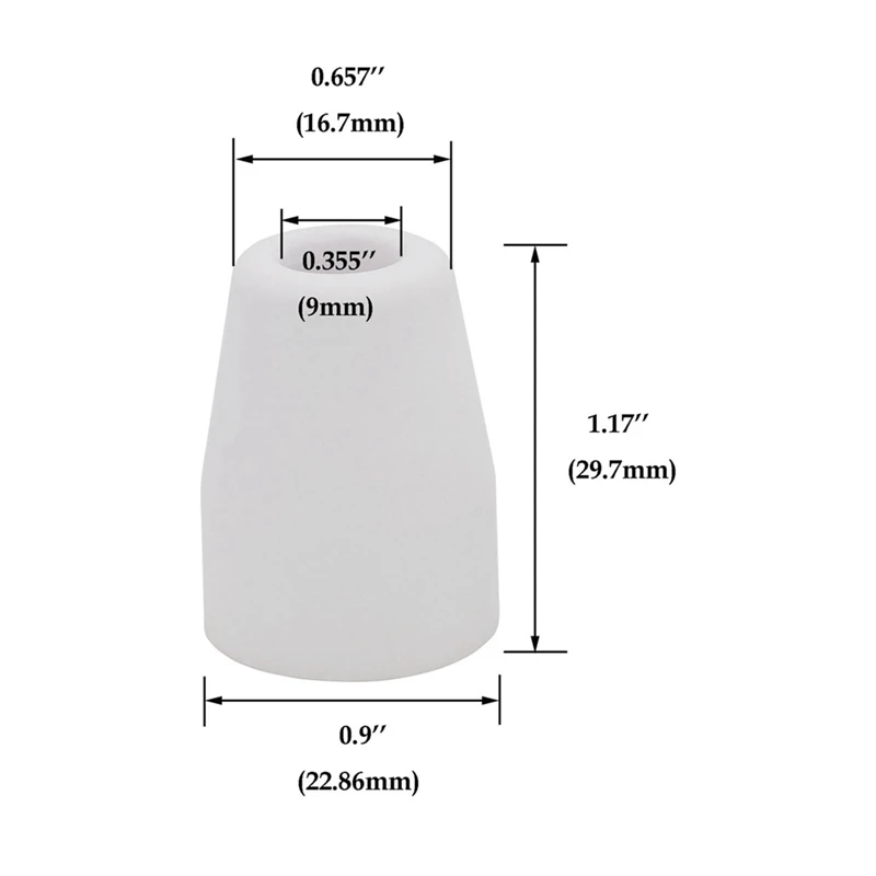 60Pcs For PT-31 JG-40 WSD-LG40 Plasma Cutter Consumables Alumina Ceramics Shield Cup 18204 & Gas Ring 18785
60Pcs For PT-31 JG-40 WSD-LG40 Plasma Cutter Consumables Alumina Ceramics Shield Cup 18204 & Gas Ring 18785