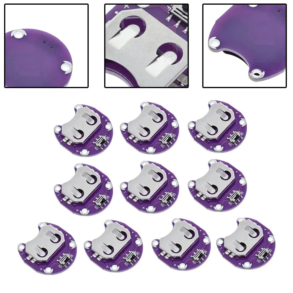 10Pcs 29x30mm Lily-Pad Coin Cell Battery Holder Slide Switch Mount Module For CR2032 Battery Sewing Tools Accessories
10Pcs 29x30mm Lily-Pad Coin Cell Battery Holder Slide Switch Mount Module For CR2032 Battery Sewing Tools Accessories