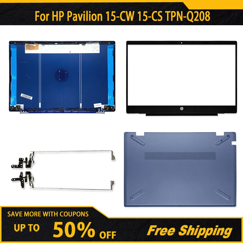NEW Top Back Case For HP Pavilion 15-CW 15-CS TPN-Q208 Laptop LCD Cover/Hinges/Front Bezel/Bottom Shell Rear Lid Case Blue
NEW Top Back Case For HP Pavilion 15-CW 15-CS TPN-Q208 Laptop LCD Cover/Hinges/Front Bezel/Bottom Shell Rear Lid Case Blue