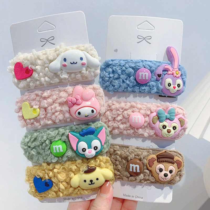 Sanrio Kawaii Kuromi Cinnamorol Onpompurin Mymelody Hair Accessories Hair Clips Cute Girly Decorative Hair Clips Lamb Wool Gift
Sanrio Kawaii Kuromi Cinnamorol Onpompurin Mymelody Hair Accessories Hair Clips Cute Girly Decorative Hair Clips Lamb Wool Gift