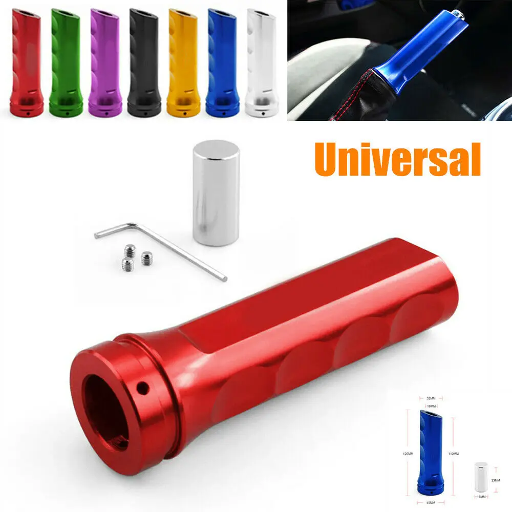 Universal Aluminum Alloy Car Handle Hand Brake Sleeve Handbrake Cover w/ Screws
Universal Aluminum Alloy Car Handle Hand Brake Sleeve Handbrake Cover w/ Screws