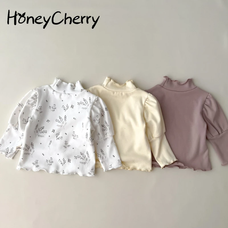 HoneyCherry Baby Turtleneck Bottoming Shirt Autumn Cotton Print Puff Sleeve T-Shirt Girl Clothes
HoneyCherry Baby Turtleneck Bottoming Shirt Autumn Cotton Print Puff Sleeve T-Shirt Girl Clothes