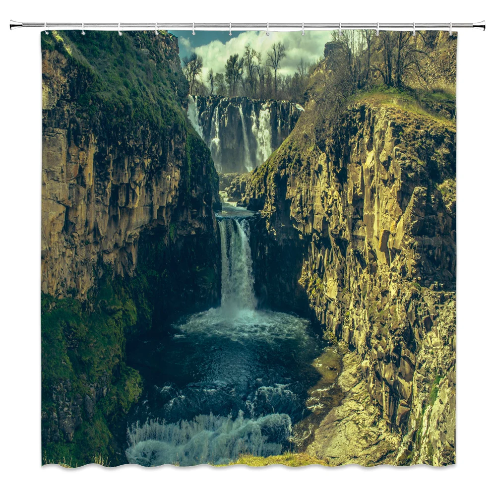 Shower Curtains Waterfall Green Meadow Flower Spring Landscape Bathroom Decor Waterproof Cloth Curtain Set Cheap
Shower Curtains Waterfall Green Meadow Flower Spring Landscape Bathroom Decor Waterproof Cloth Curtain Set Cheap
