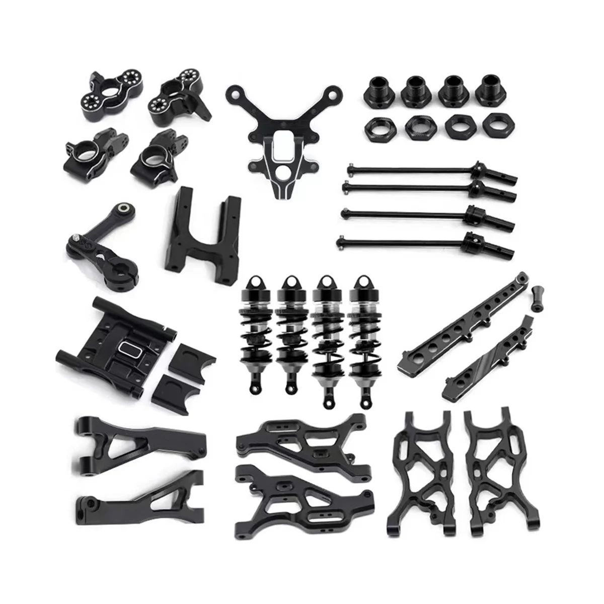 Metal Upgrade Parts Kit Suspension Arm Shock Absorber for Arrma 1/7 Infraction Limitless Felony 6S Accessories,Black
Metal Upgrade Parts Kit Suspension Arm Shock Absorber for Arrma 1/7 Infraction Limitless Felony 6S Accessories,Black