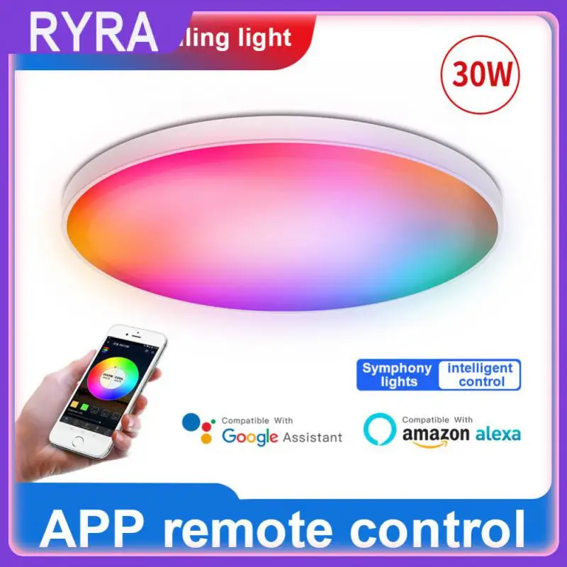 Rgb Dimmable Smart Light Voice Control Works With Alexa Google Assistant Wifi Smart Led Ceiling Light App Control Led Lamp
Rgb Dimmable Smart Light Voice Control Works With Alexa Google Assistant Wifi Smart Led Ceiling Light App Control Led Lamp