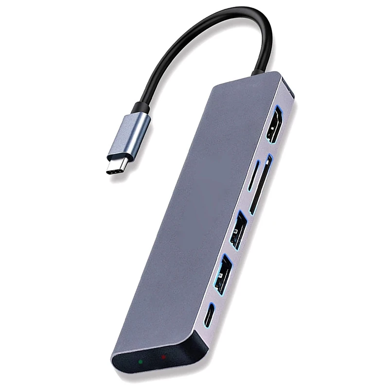 USB-хаб 6 в 1 адаптер с выходом 4K HDMI совместимый с 3.1 портами SD/TF кардридер PD для ноутбуков
USB-хаб 6 в 1 адаптер с выходом 4K HDMI совместимый с 3.1 портами SD/TF кардридер PD для ноутбуков