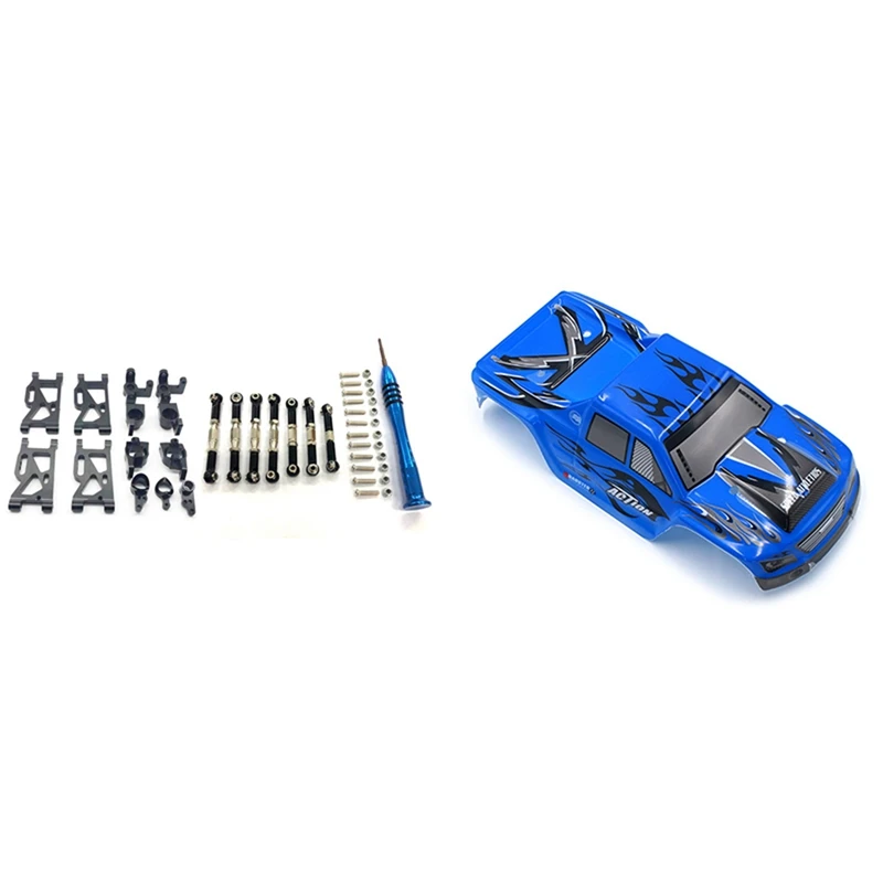2 Set RC Car Part: 1 Set Metal Steering Swing Arm Base C Rear Hub Seat Servo Pull Rod & 1 Pcs Car Body Shell Cover Case
2 Set RC Car Part: 1 Set Metal Steering Swing Arm Base C Rear Hub Seat Servo Pull Rod & 1 Pcs Car Body Shell Cover Case