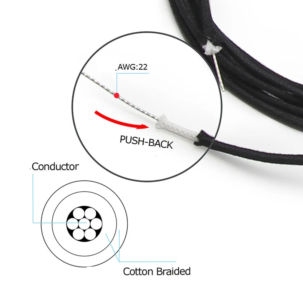 Cloth Push Back Guitar Wire 22 Awg Cloth Push Back Colorful Guitar Wire Guitar Wire 22 Awg Color Pre-tinned New
Cloth Push Back Guitar Wire 22 Awg Cloth Push Back Colorful Guitar Wire Guitar Wire 22 Awg Color Pre-tinned New