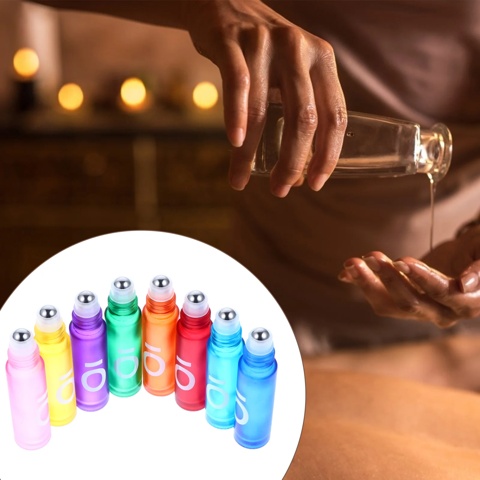 8 Pcs Roller Bottle Roll-on Massage Bottles Ball Essential Oil Glass Frosted Perfume
8 Pcs Roller Bottle Roll-on Massage Bottles Ball Essential Oil Glass Frosted Perfume