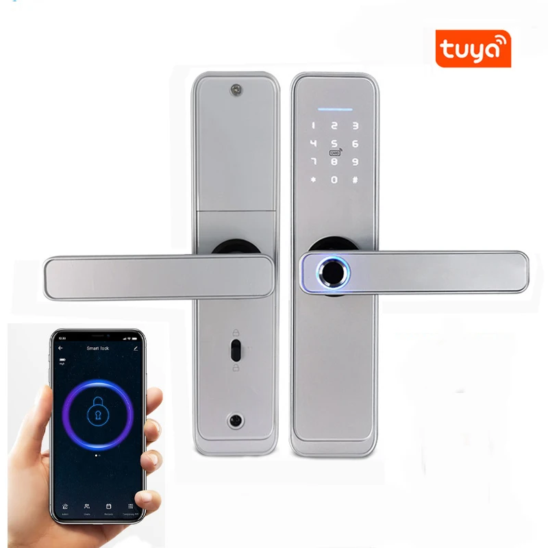 Tuya Door Fingerprint Lock Waterproof Wifi Smart Home Lock Security Fechadura Digital Door Lock Electronic Password RFID Unlock
Tuya Door Fingerprint Lock Waterproof Wifi Smart Home Lock Security Fechadura Digital Door Lock Electronic Password RFID Unlock
