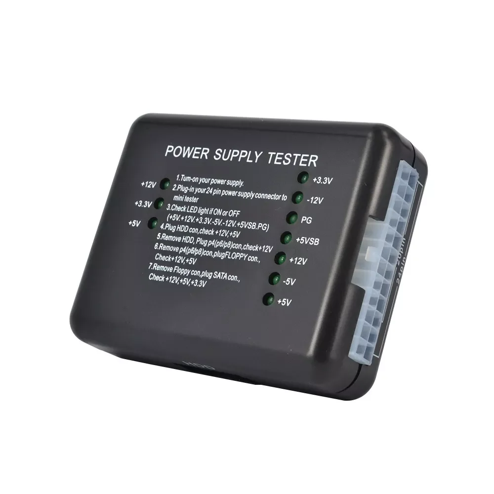 New 20/24 Pin PSU ATX SATA HDD Power Supply Tester LED Indication Diagnostic Tool Testing PC Computer For Anode Cathode
New 20/24 Pin PSU ATX SATA HDD Power Supply Tester LED Indication Diagnostic Tool Testing PC Computer For Anode Cathode
