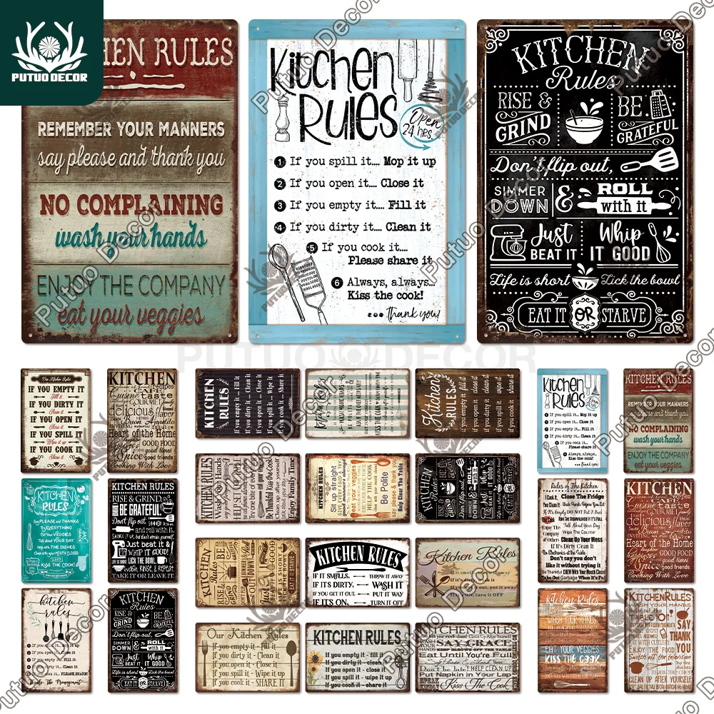 Putuo Decor Kitchen Relus Vintage Tin Signs Plaque Metal Wall Art Stickers Cafe Kitchen Home Dinner Room Retro Iron Poster
Putuo Decor Kitchen Relus Vintage Tin Signs Plaque Metal Wall Art Stickers Cafe Kitchen Home Dinner Room Retro Iron Poster