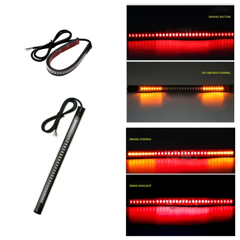 NEW2023 Motorcycle Flowing LED Light Strip Red+Amber Tail Brake Turn Signal Strip Lights Lamp Bar Sequential Switchback
NEW2023 Motorcycle Flowing LED Light Strip Red+Amber Tail Brake Turn Signal Strip Lights Lamp Bar Sequential Switchback