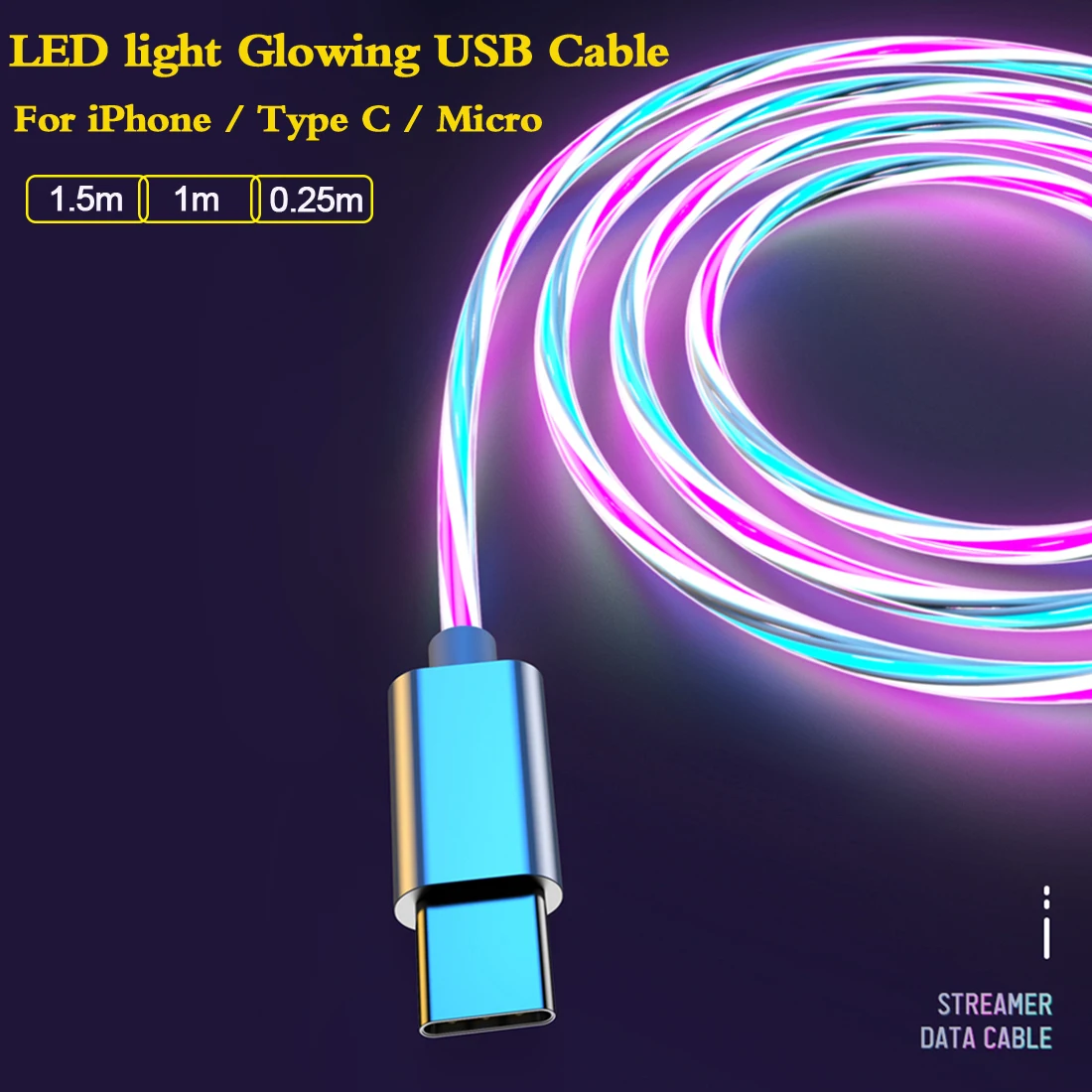 LED Light Glowing 5A Fast Charging Cables USB Type C Micro Charger For iPhone Samsung Xiaomi Huawei Mobile Phone Charge Cord
LED Light Glowing 5A Fast Charging Cables USB Type C Micro Charger For iPhone Samsung Xiaomi Huawei Mobile Phone Charge Cord