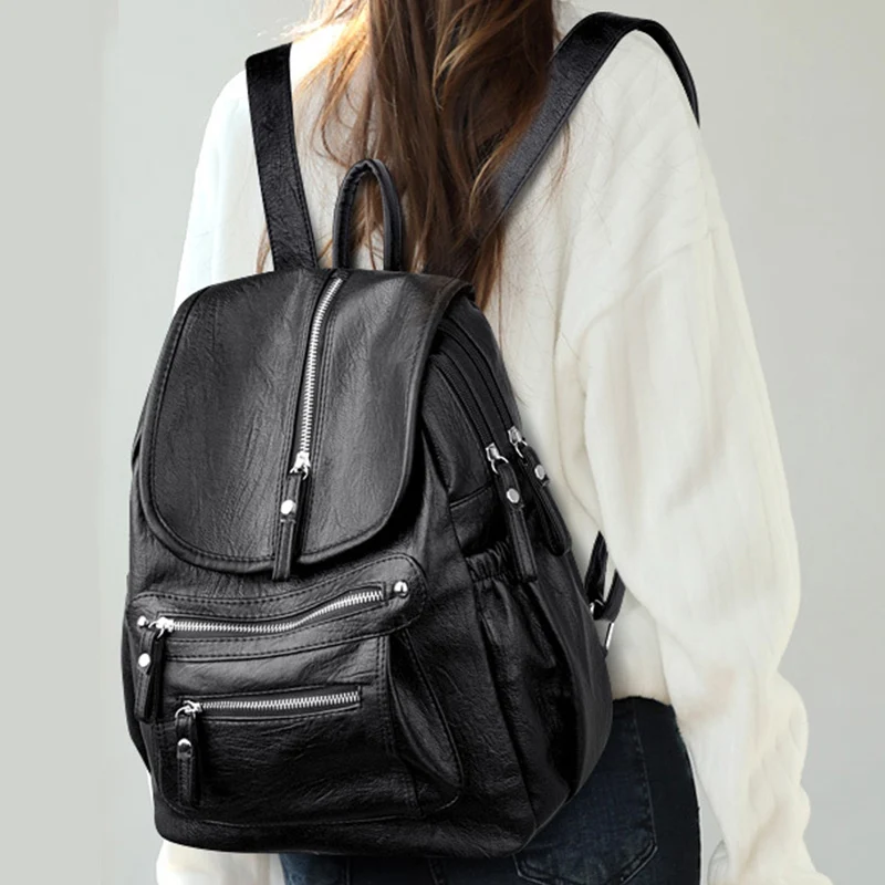 Vintage Backpack for Woman Bag Luxury Design Pu Leather Fashion Large Capacity Soft High Quality Classic Bolsa Feminina
Vintage Backpack for Woman Bag Luxury Design Pu Leather Fashion Large Capacity Soft High Quality Classic Bolsa Feminina