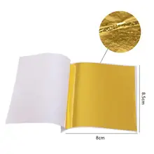 9x9cm Art Craft Design Paper Sheets Practical Pure Shiny Gold Silver Rose gold Leaf for Gilding Craft Party Decoration