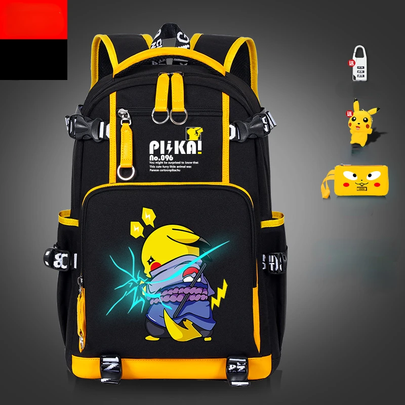 Pokemon Pikachu Luminous Schoolbags with Pencil Case for Student Large Capacity Travel Bag Trendy Printing Backpacks for Child
Pokemon Pikachu Luminous Schoolbags with Pencil Case for Student Large Capacity Travel Bag Trendy Printing Backpacks for Child
