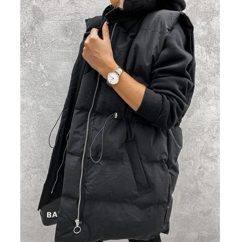 2023 New Lugentolo Winter Waistcoat Women Sleeveless Padded Jacket Loose Stand-up Collar Zipper Pocket Streetwear Vest
2023 New Lugentolo Winter Waistcoat Women Sleeveless Padded Jacket Loose Stand-up Collar Zipper Pocket Streetwear Vest