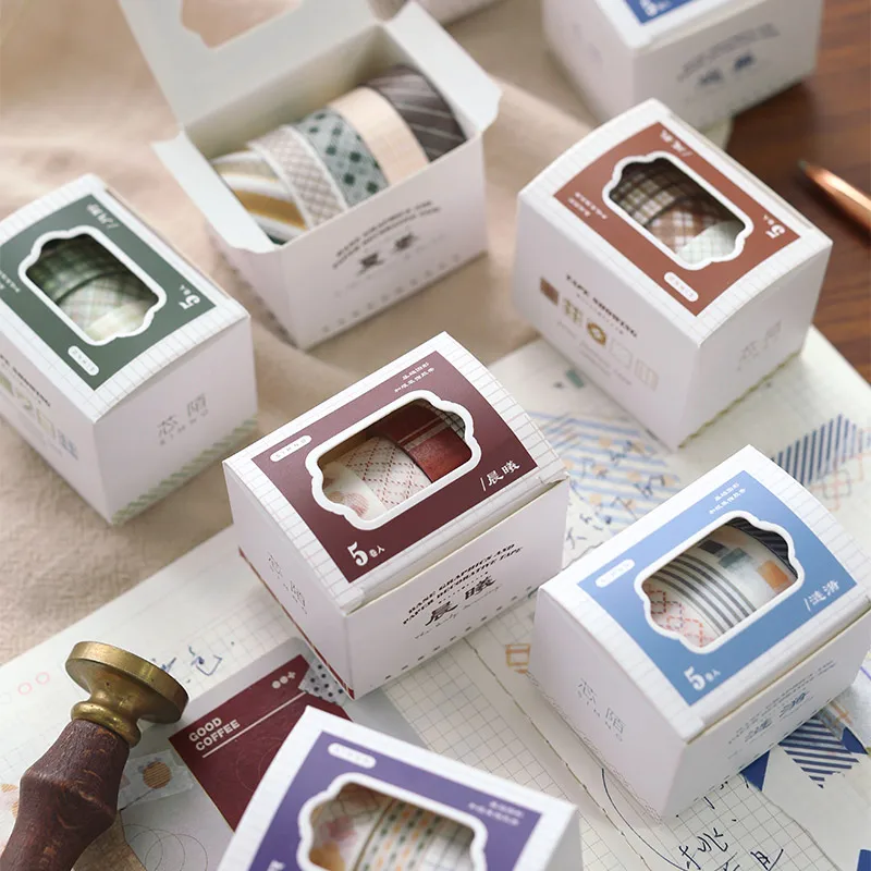 5 Roll/Set Basic Graphics WASHI Masking Tape Scrapbook Collage Supplies Planner Diary Label Aesthetic Decoration Sticker Roll
5 Roll/Set Basic Graphics WASHI Masking Tape Scrapbook Collage Supplies Planner Diary Label Aesthetic Decoration Sticker Roll