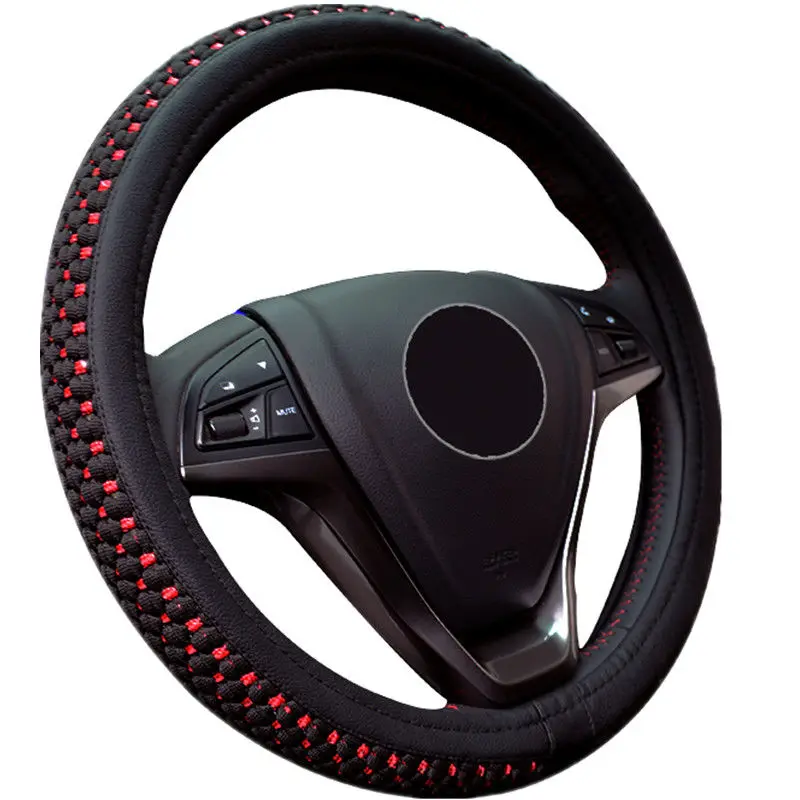 Hand-knitted and Feel Good Ice Silk Car Steering Wheel Cover Car Grip Cover Universal Wear-resistant and Sweat-absorbent for All
Hand-knitted and Feel Good Ice Silk Car Steering Wheel Cover Car Grip Cover Universal Wear-resistant and Sweat-absorbent for All