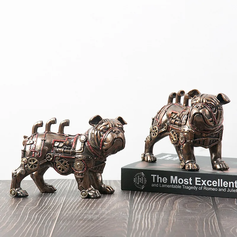 American Mechanical Dog Punk Animal Sculpture Creative Steam Resin Decorative Crafts Home Wine Cabinet Ornaments Gifts
American Mechanical Dog Punk Animal Sculpture Creative Steam Resin Decorative Crafts Home Wine Cabinet Ornaments Gifts
