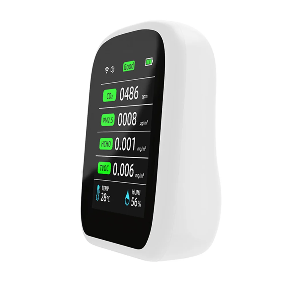 Air Quality Monitor CO2 Detector Air Meter Air Test Indoor Inspection Lcd Measurement Screen Smart Life Tuya App
Air Quality Monitor CO2 Detector Air Meter Air Test Indoor Inspection Lcd Measurement Screen Smart Life Tuya App