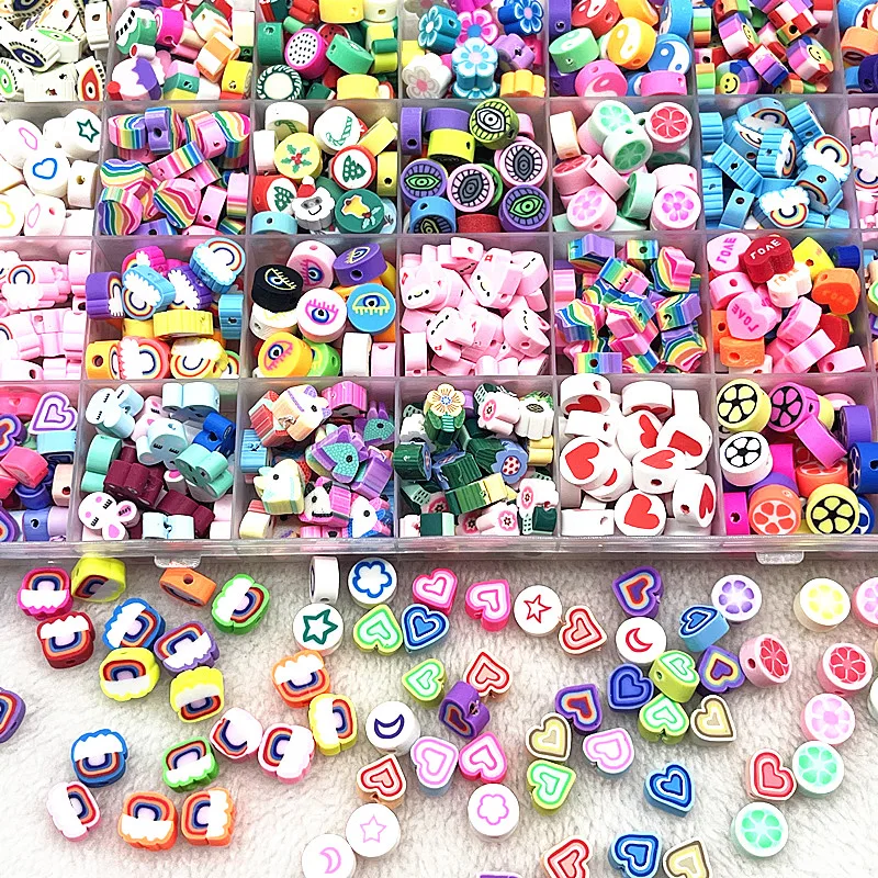New 30/60pcs 10mm Heart Shape Beads Polymer Clay Beads Spacer Loose Beads for Jewelry Making DIY Handmade Bracelet
New 30/60pcs 10mm Heart Shape Beads Polymer Clay Beads Spacer Loose Beads for Jewelry Making DIY Handmade Bracelet