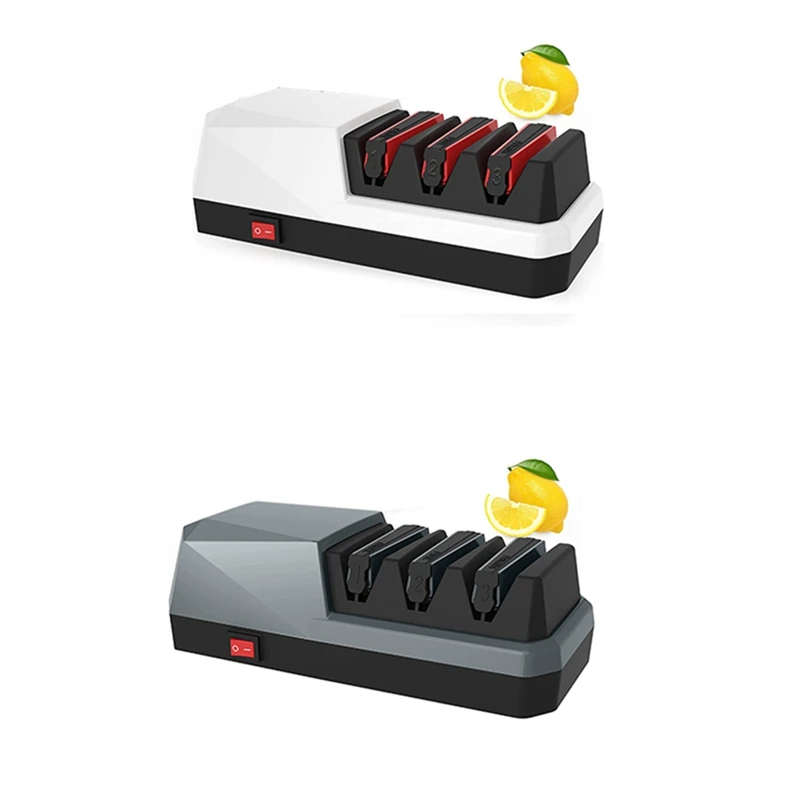 Electric Knife Sharpener- Knife Sharpeners, 3 Stage Electric Knife Sharpener, 3-Stage, EU Plug
Electric Knife Sharpener- Knife Sharpeners, 3 Stage Electric Knife Sharpener, 3-Stage, EU Plug