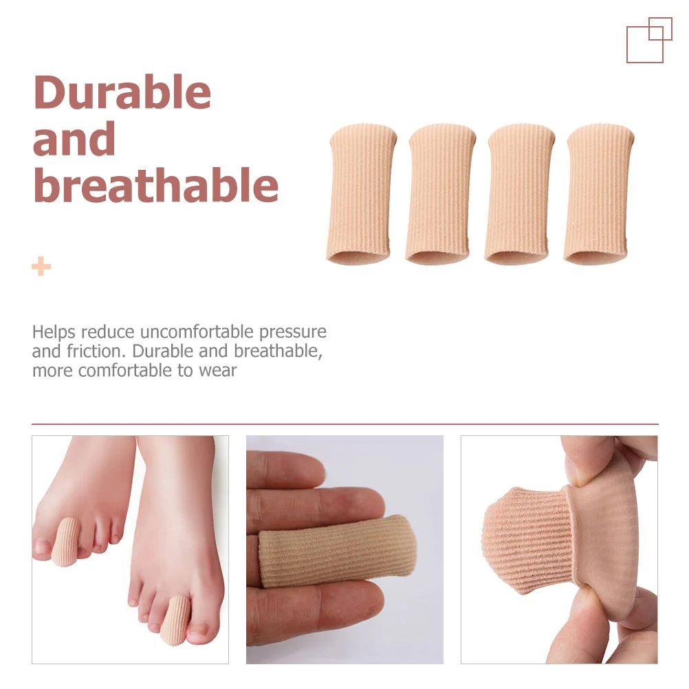 4pcs Toe Protector Toe Protection Sleeves Toe Covers Tube for Blisters Calluses Protect
4pcs Toe Protector Toe Protection Sleeves Toe Covers Tube for Blisters Calluses Protect