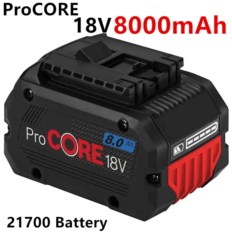 18V 8000mAh ProCORE Ersatz Batterie für Bos Professionelle System Cordless Werkzeuge BAT609 BAT618 GBA80 21700 Zelle
18V 8000mAh ProCORE Ersatz Batterie für Bos Professionelle System Cordless Werkzeuge BAT609 BAT618 GBA80 21700 Zelle